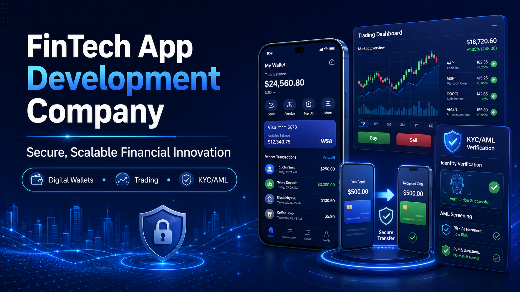 FinTech App Development Company | Wallets, Trading & Payments | Jayshree Technosoft