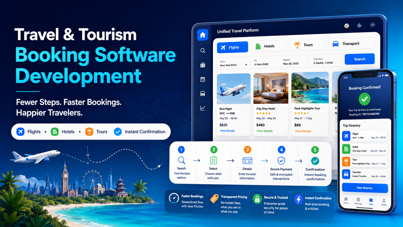 Travel & Tourism Booking Software Development | Jayshree Technosoft